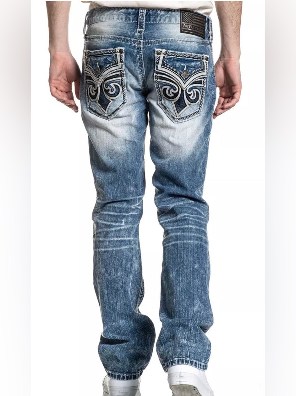 Affliction Ace Jeans with Embroidered Pocket Jeans